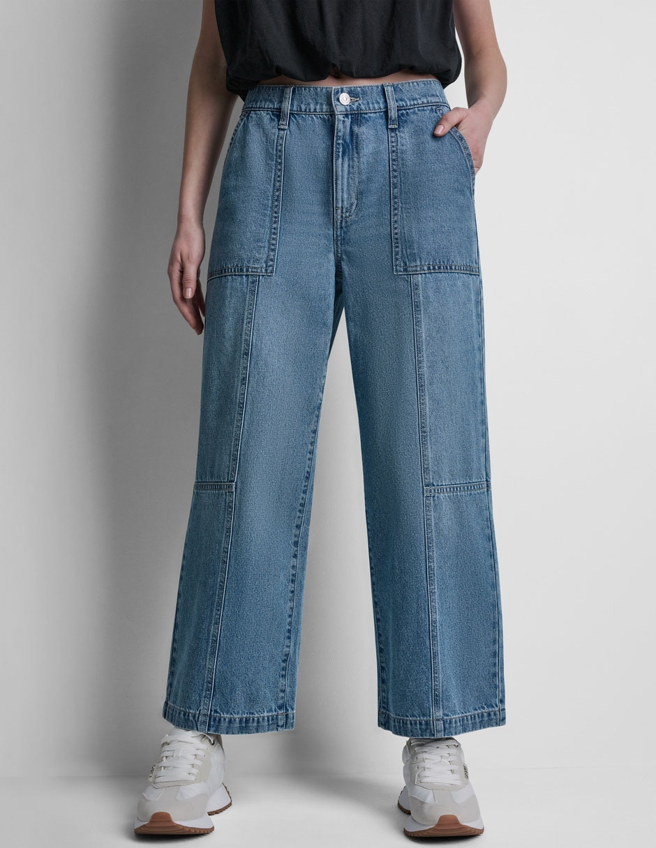 Jeans wide leg dkny para mujer Jeans wide leg dkny para mujer