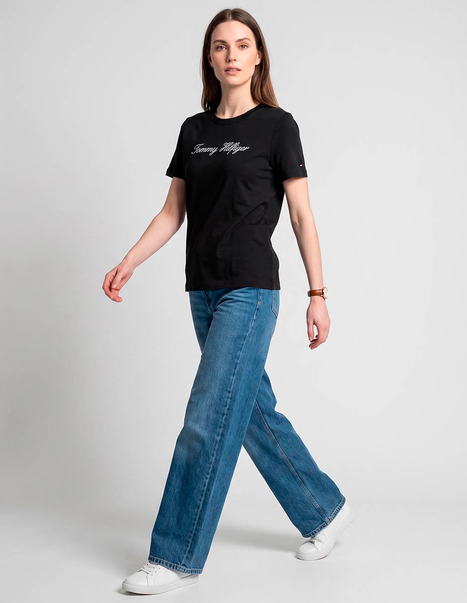 Playera manga corta cuello redondo para mujer Playera manga corta cuello redondo para mujer