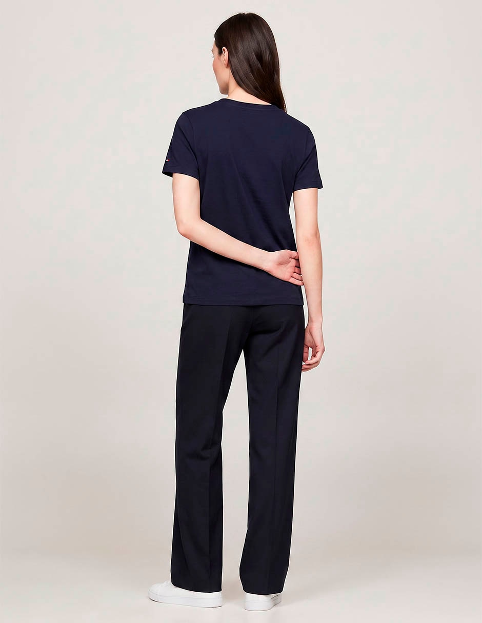 Playera manga corta hilfiger cuello redondo para mujer 2