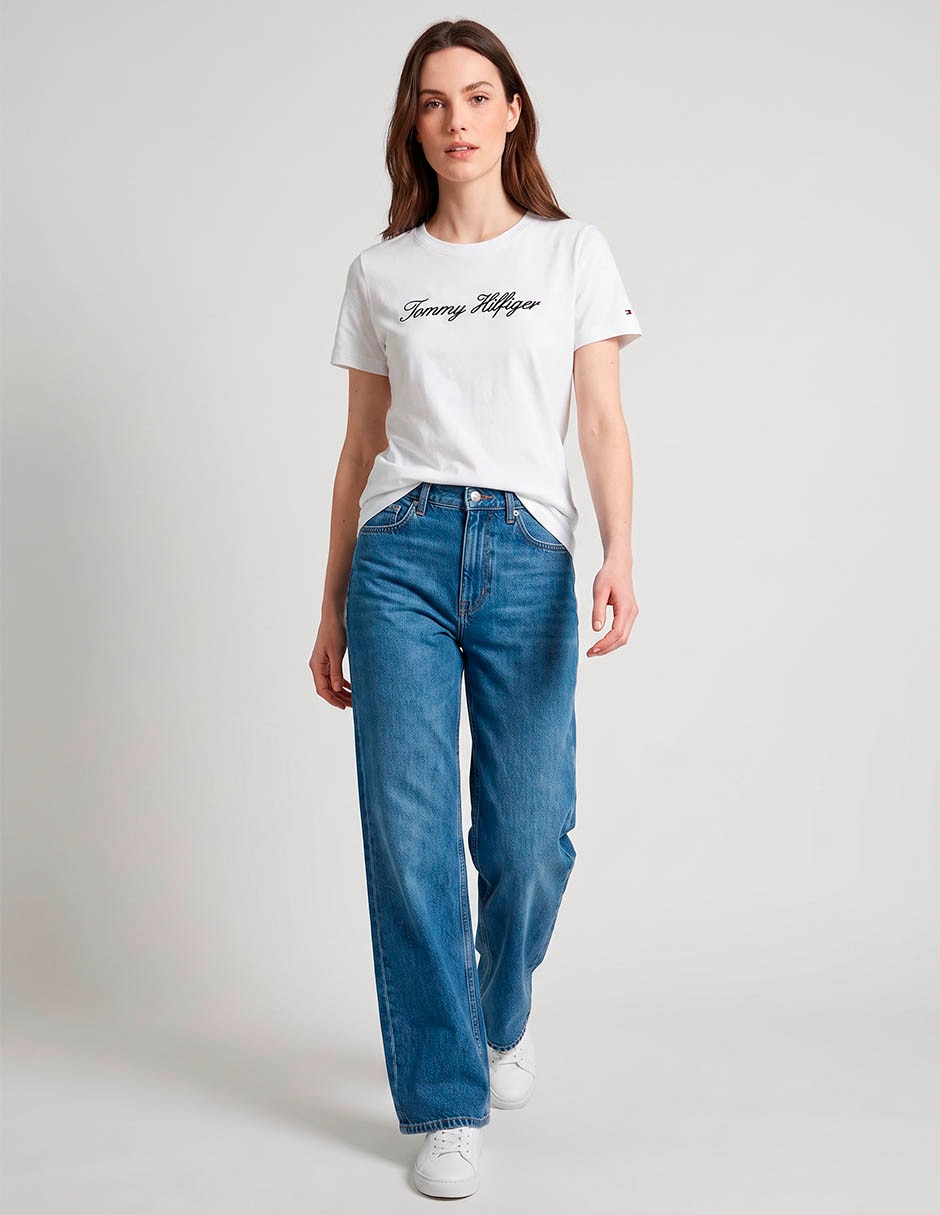 Playera manga corta hilfiger cuello redondo para mujer Playera manga corta hilfiger cuello redondo para mujer