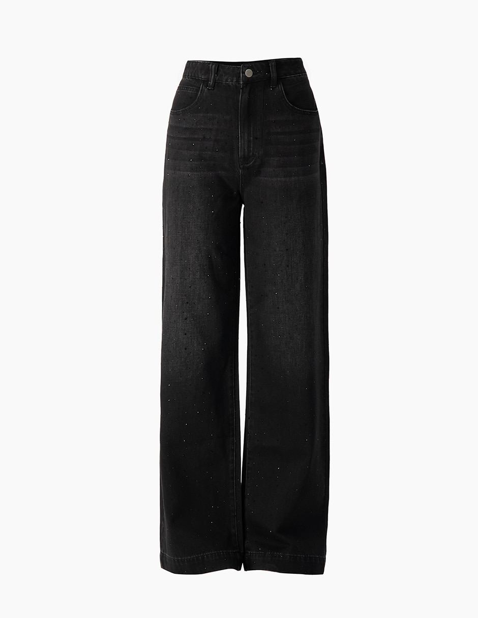 Jeans regular amplio para mujer 5
