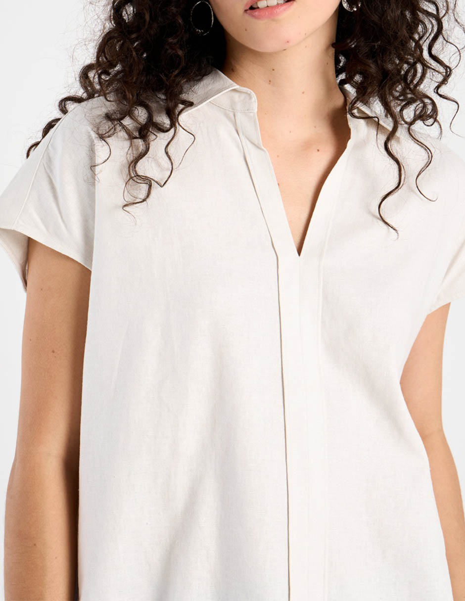 Blusa manga corta para mujer 4