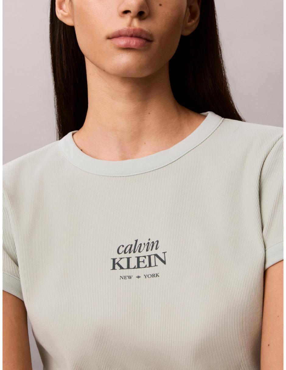 Playera manga cuello redondo para mujer 6