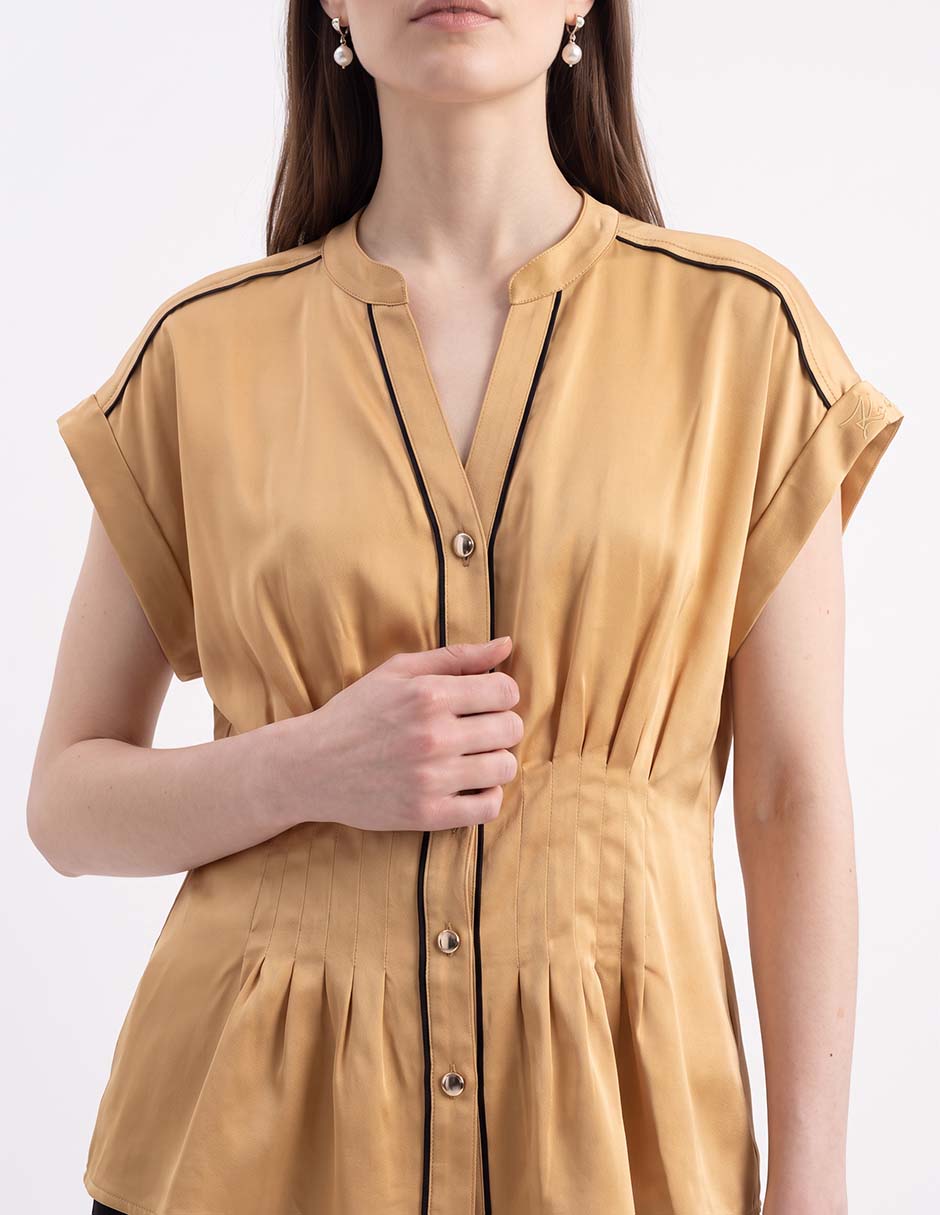 Blusa manga corta para mujer 4