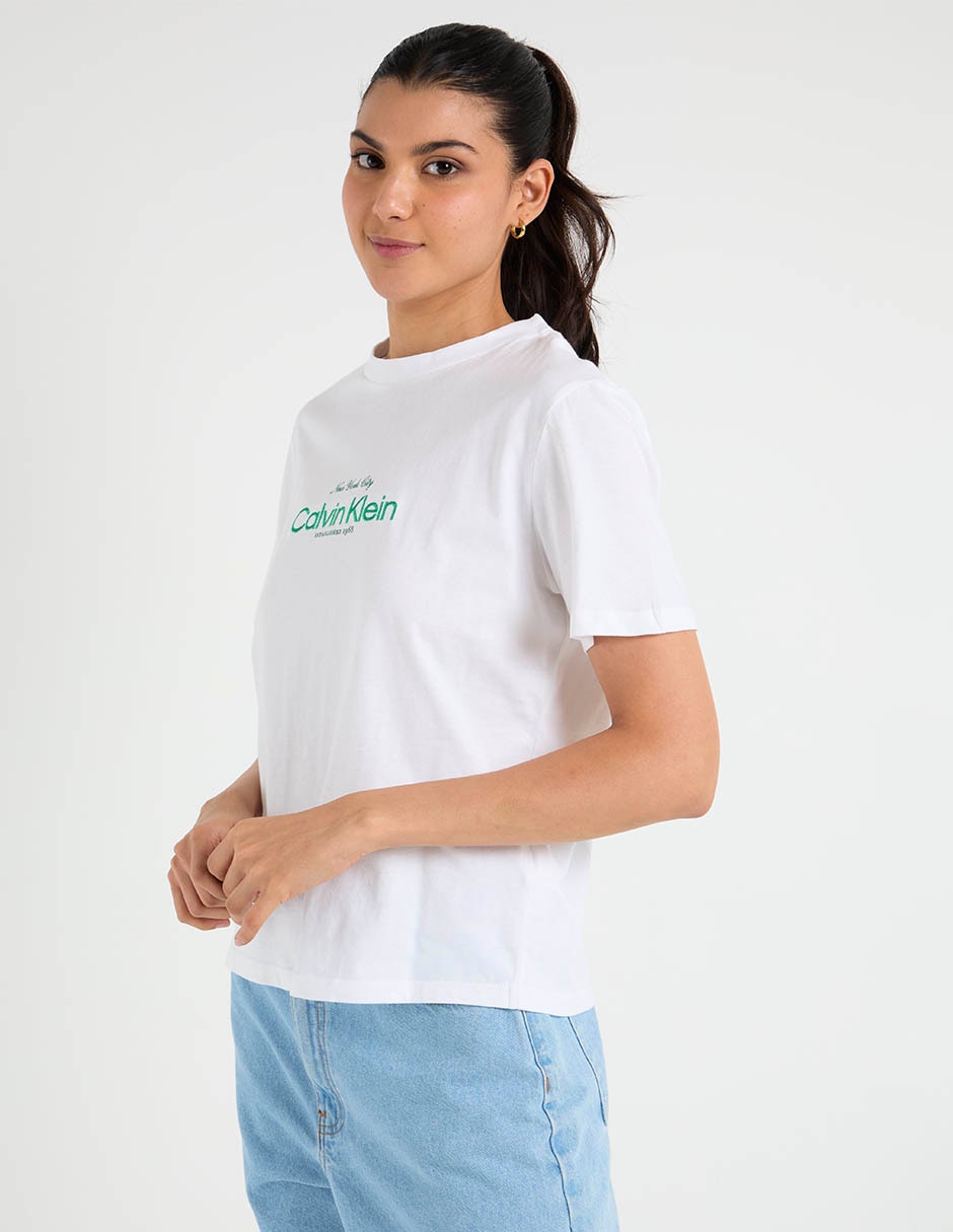 Playera manga cuello redondo para mujer Playera manga cuello redondo para mujer