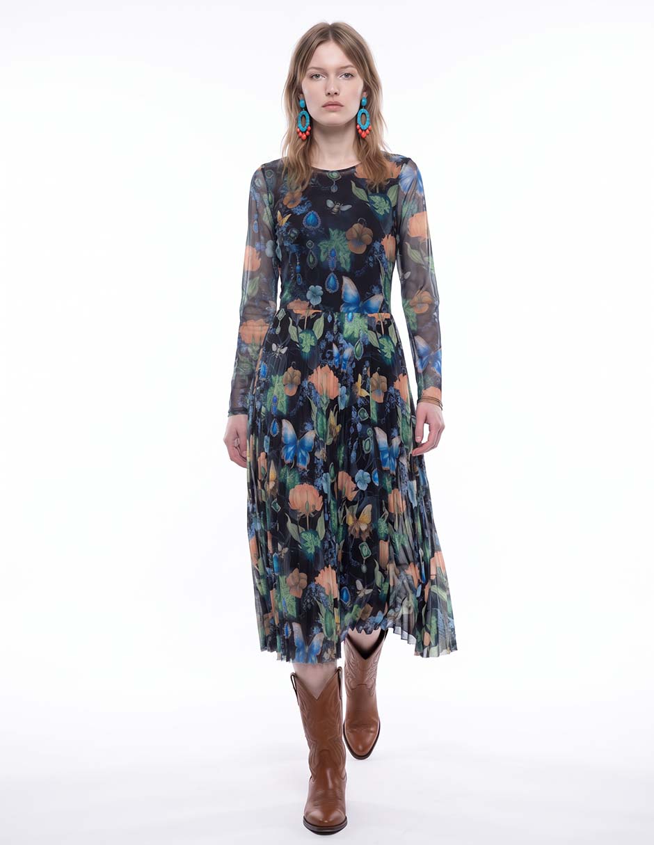 Vestido midi casual para mujer