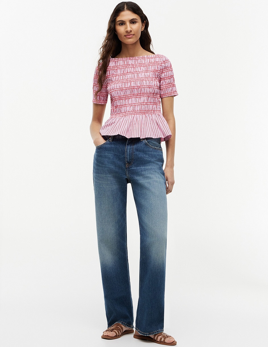 Blusa manga corta para mujer 5