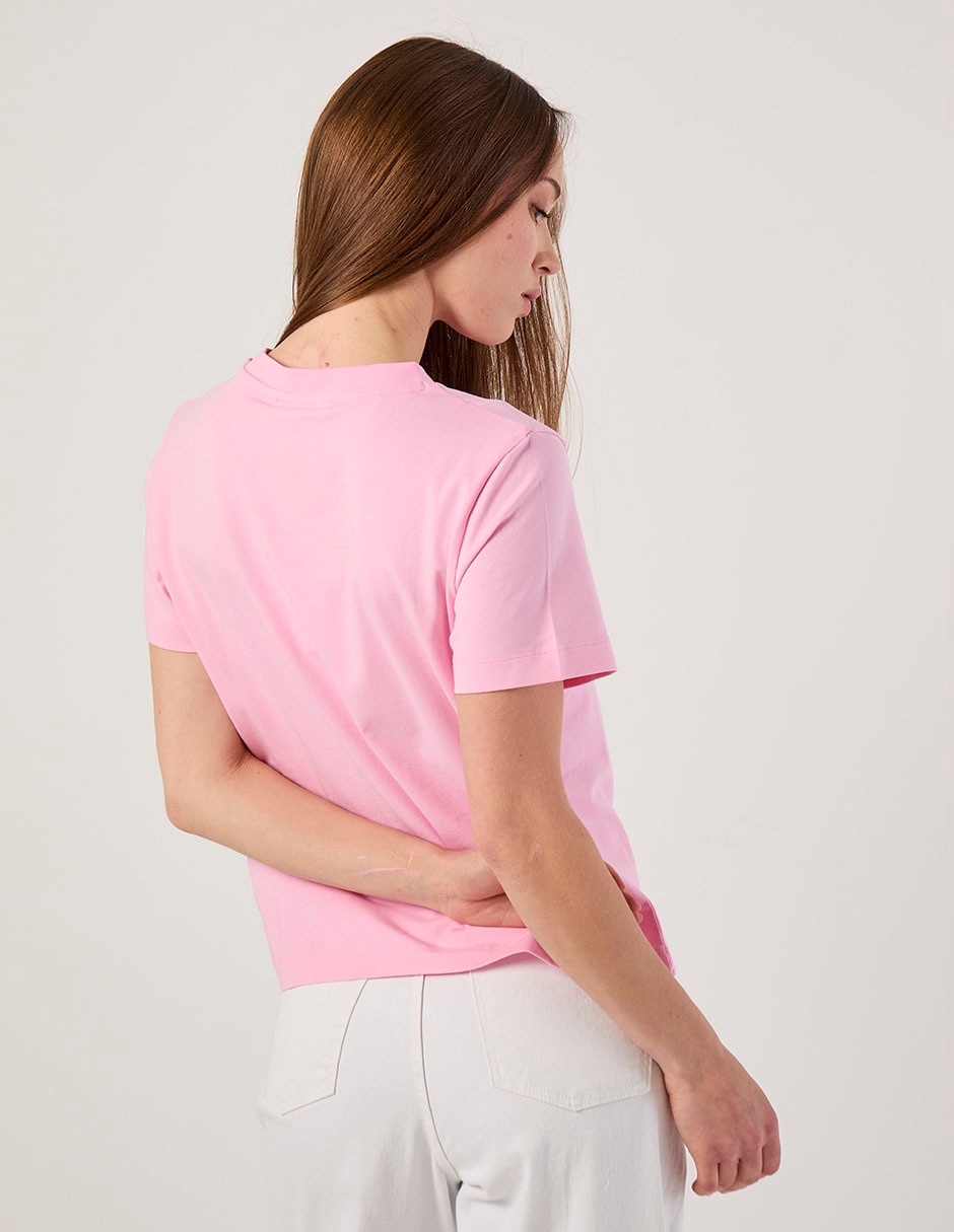 Playera manga corta cuello redondo para mujer 2