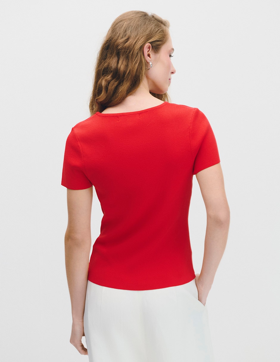 Blusa manga corta para mujer 6