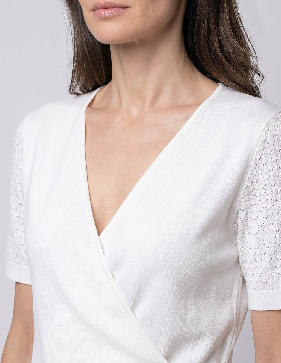 Blusa manga corta para mujer 4