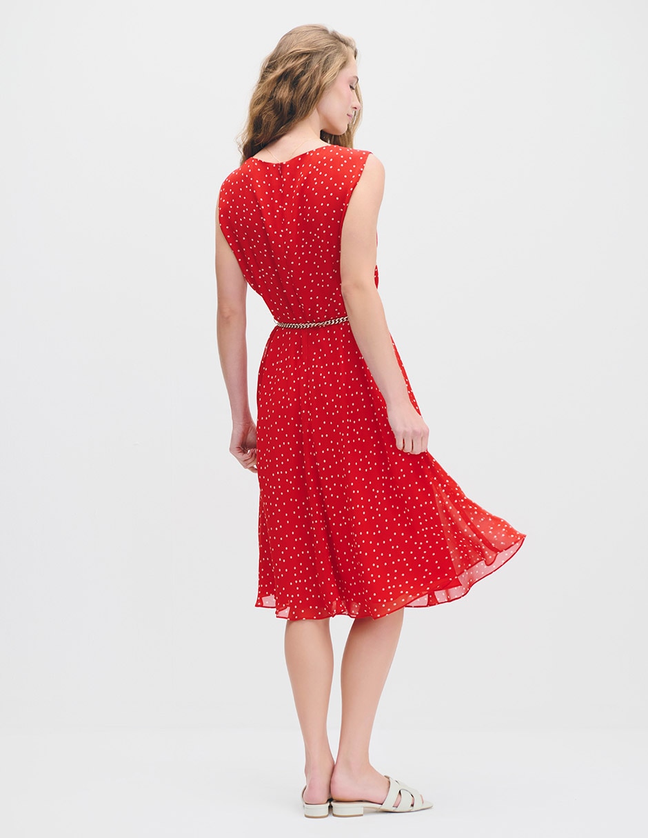 Vestido midi casual Akira para mujer 4