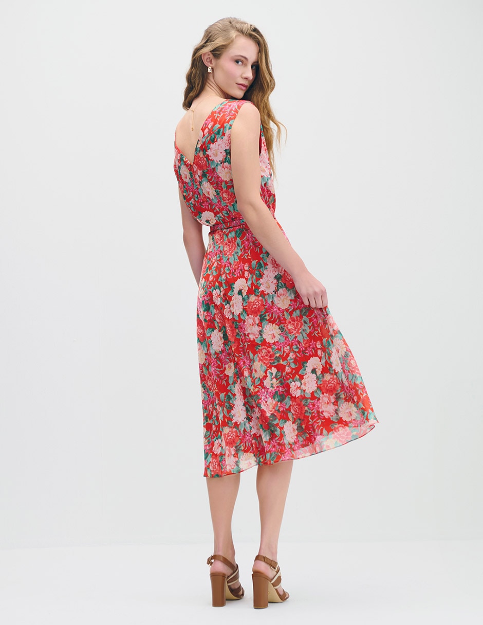 Vestido midi casual akira para mujer 2