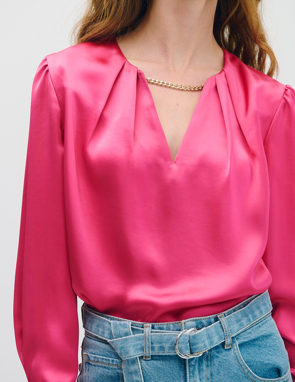 Blusa manga larga para mujer 4