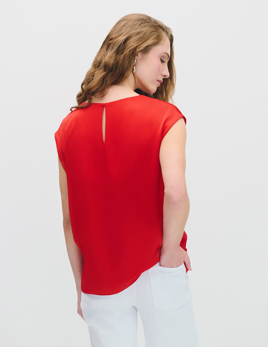 Blusa manga corta para mujer 3