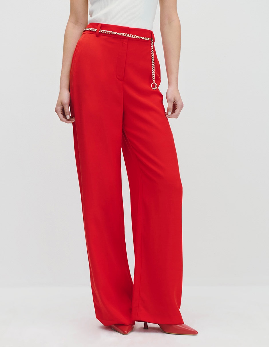 Pantalón relaxed wide leg para mujer Pantalón relaxed wide leg para mujer