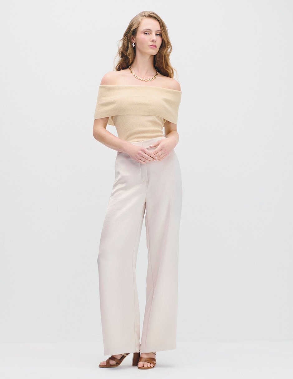 Pantalón relaxed wide leg para mujer 3