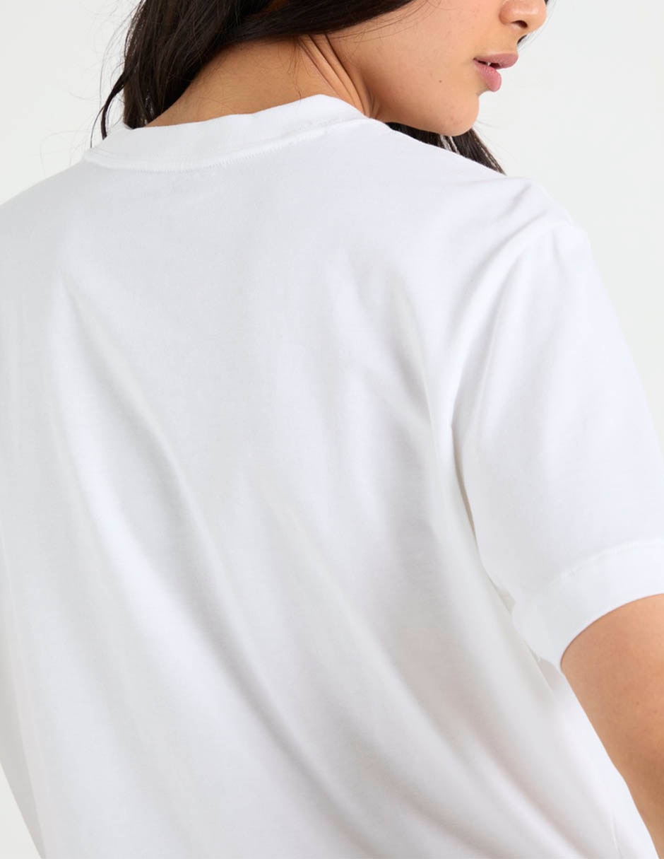 Playera manga corta cuello redondo para mujer 5