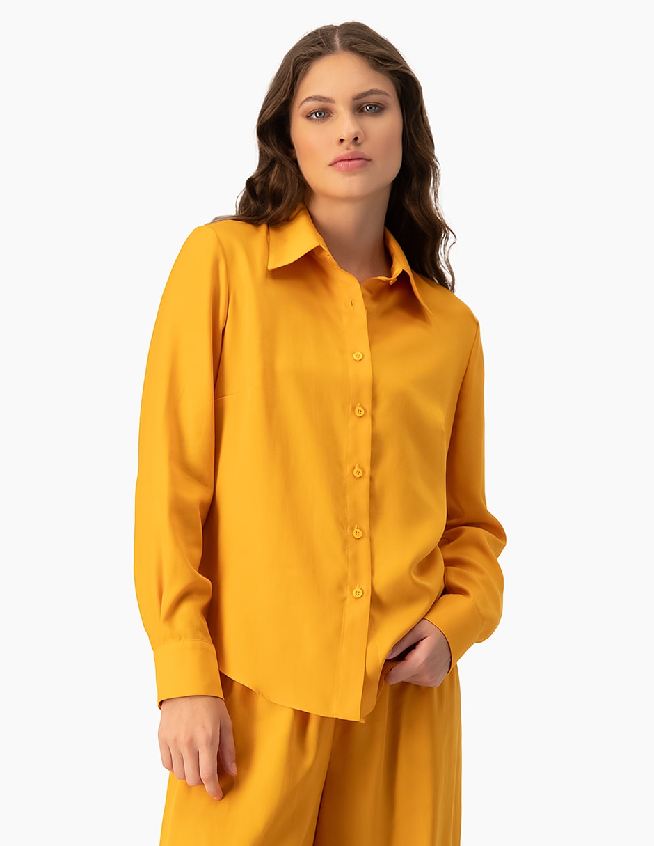 Blusa manga larga para mujer