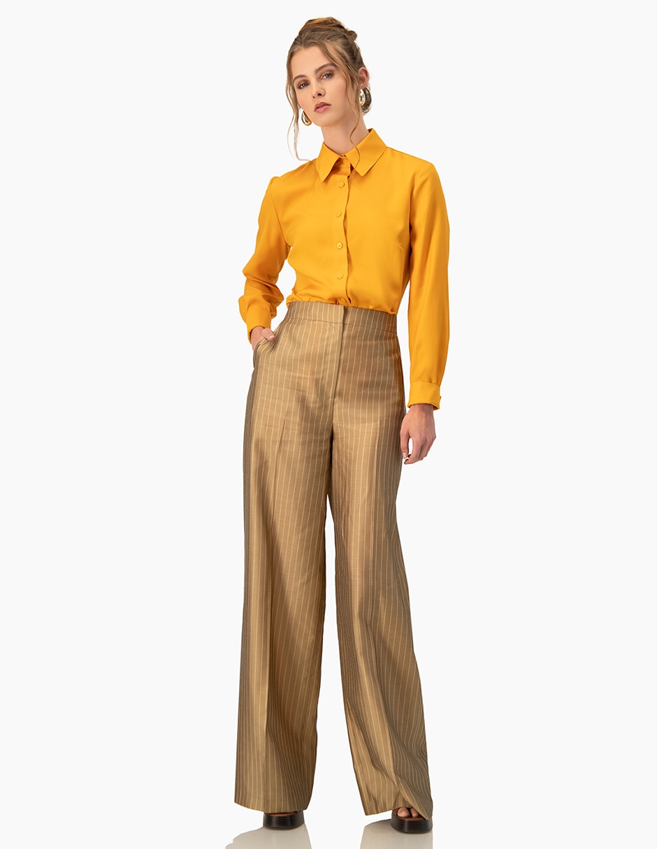 Pantalón regular regular para mujer 2