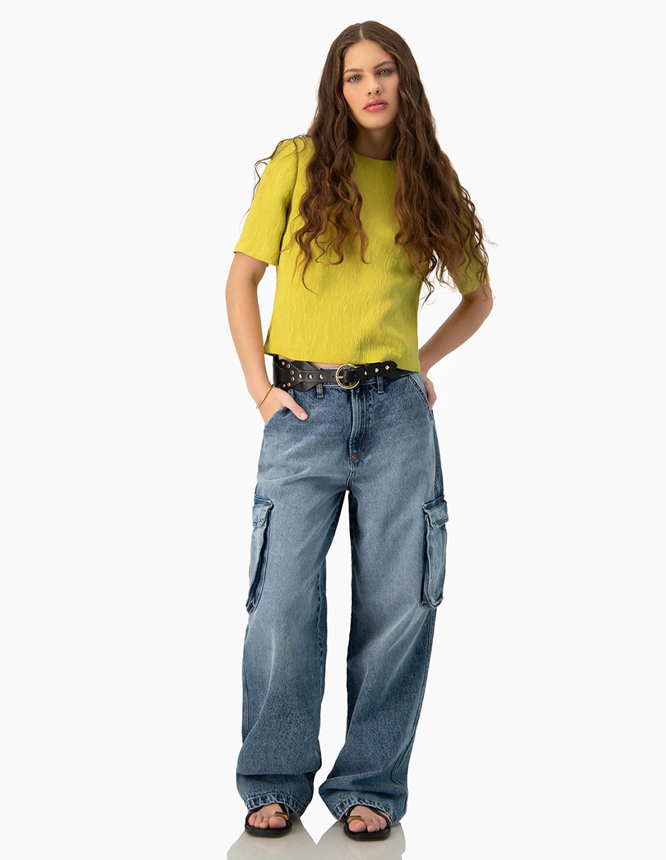 Blusa manga corta para mujer 5