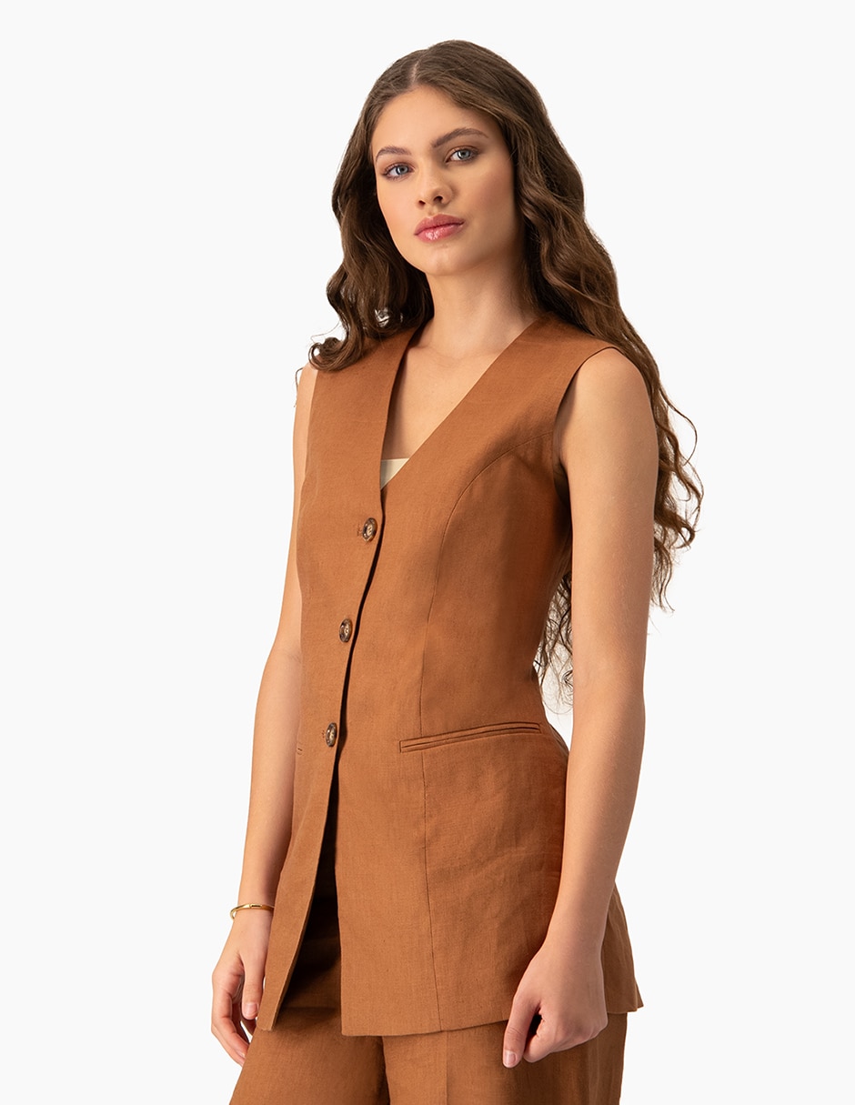 Chaleco No de Lino para mujer 2