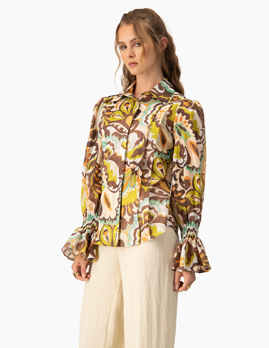 Blusa manga larga para mujer 3