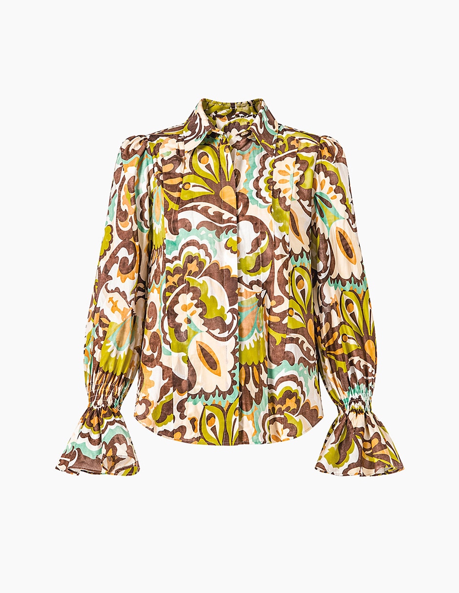 Blusa manga larga para mujer 7