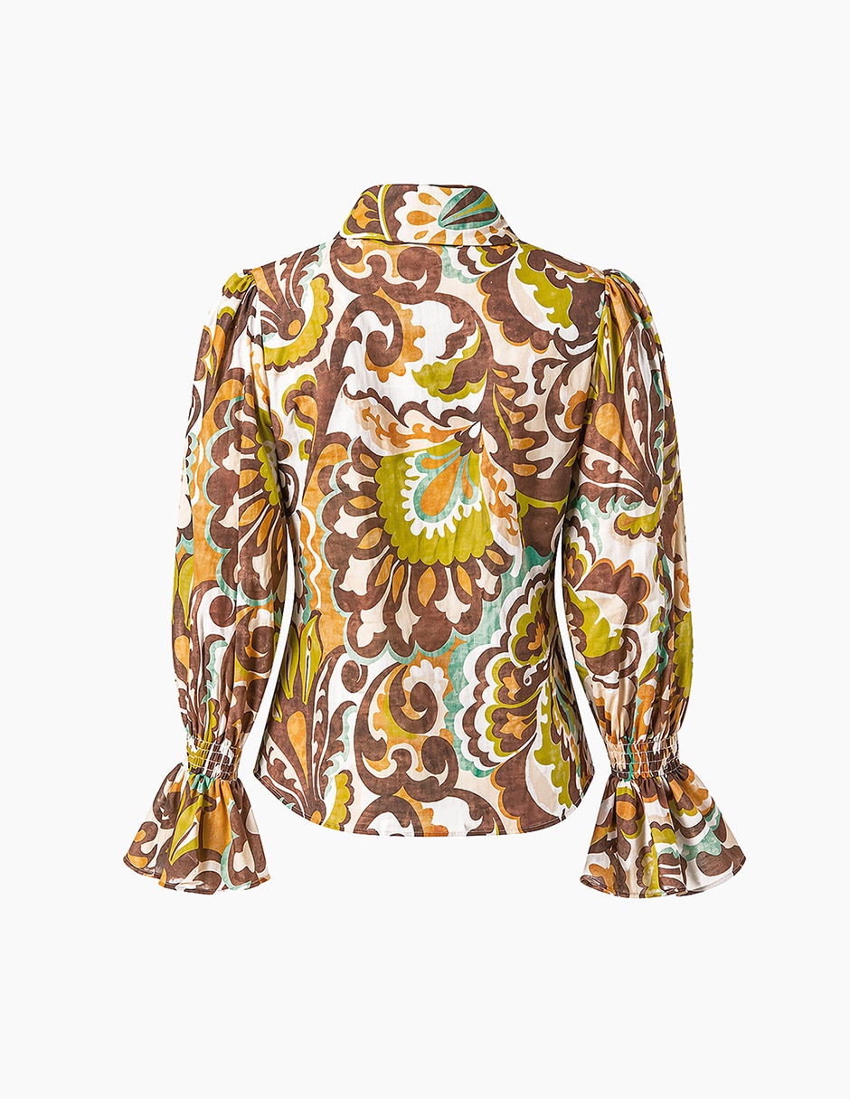 Blusa manga larga para mujer 8