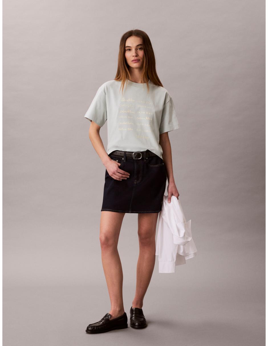 Playera manga corta cuello redondo para mujer 2