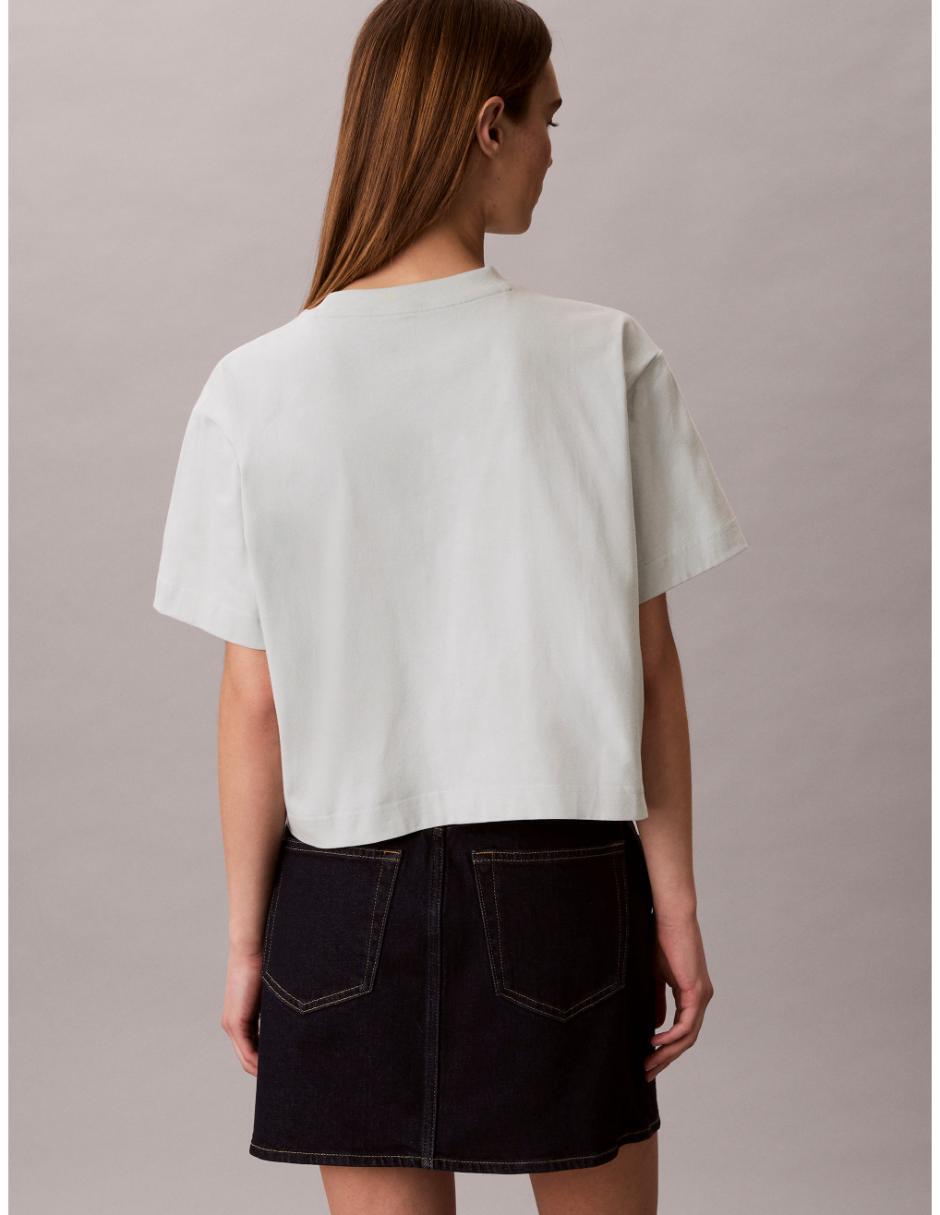 Playera manga corta cuello redondo para mujer 3