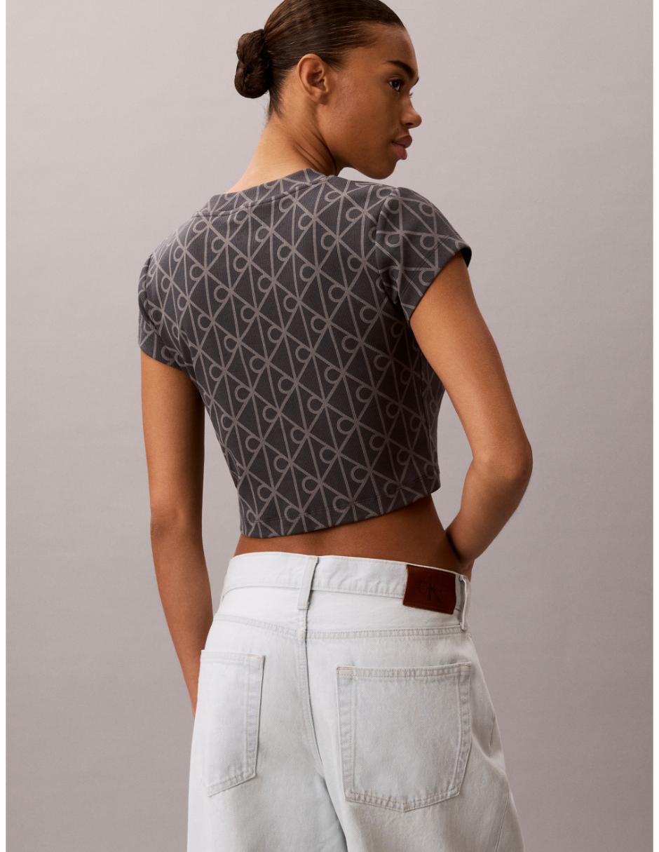 Playera manga corta cuello redondo mujer 5