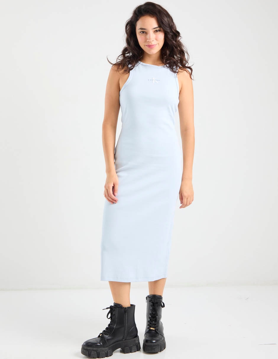 Vestido midi casual Calvin Klein para mujer Vestido midi casual Calvin Klein para mujer