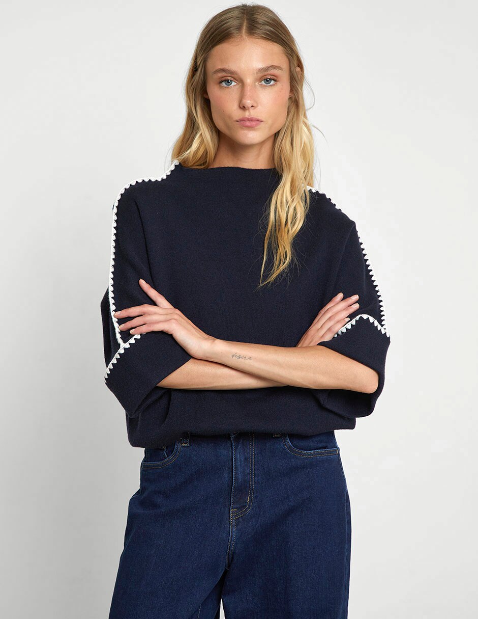 Suéter cuello simulado para mujer 3