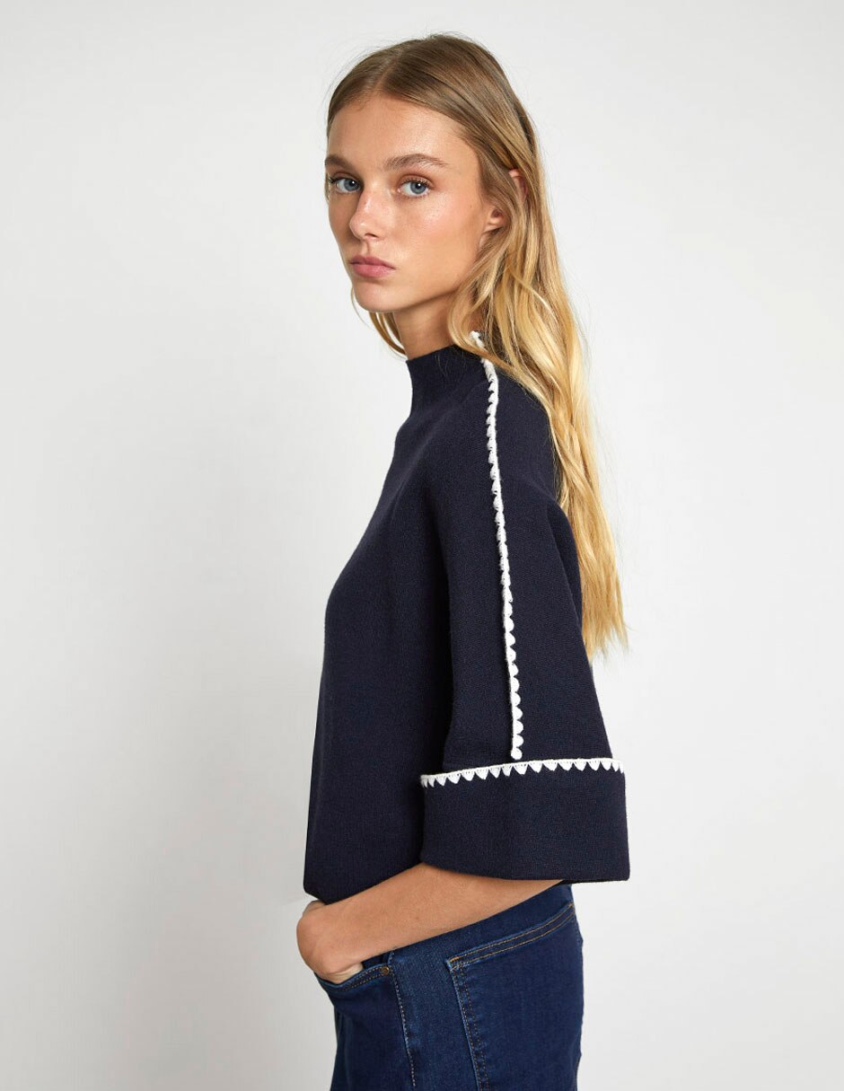 Suéter cuello simulado para mujer 5