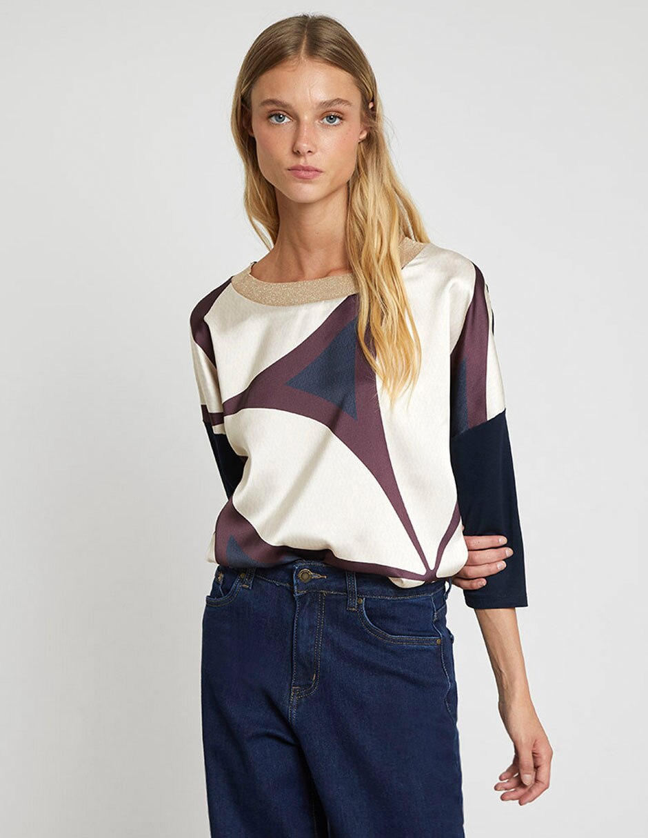 Blusa manga 3/4 para mujer 4