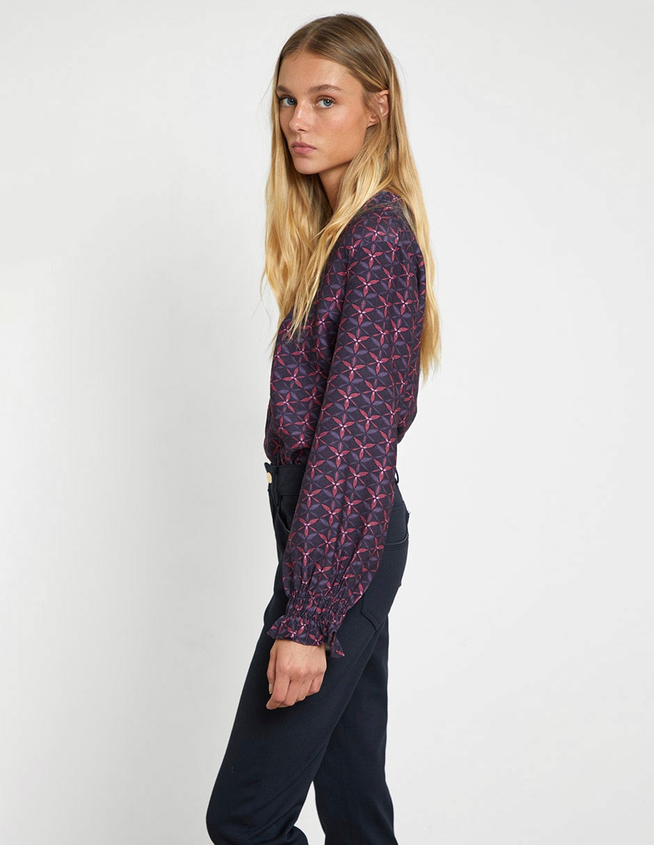 Blusa manga larga para mujer 4