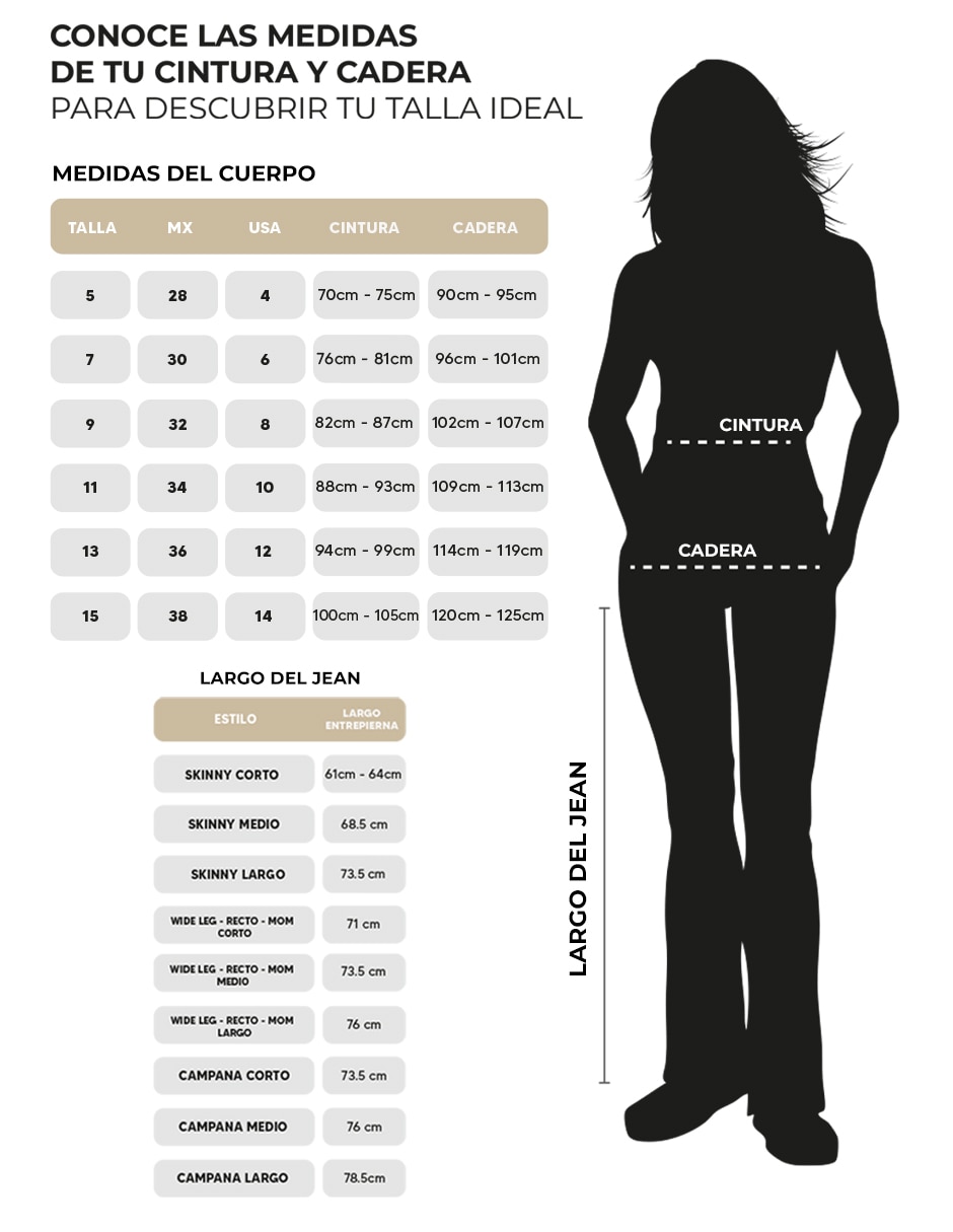 Jeans campana para mujer 3