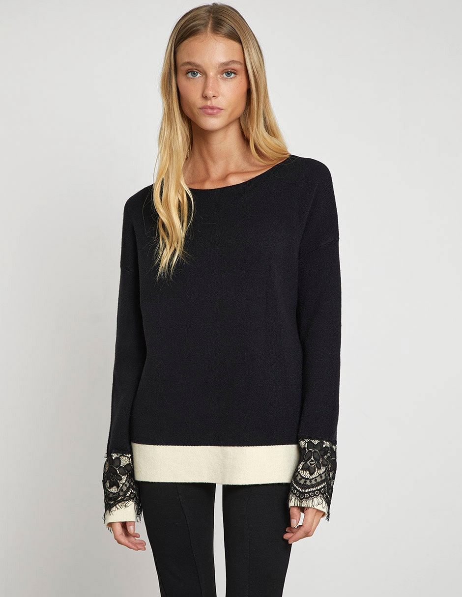 Suéter cuello redondo para mujer Suéter cuello redondo para mujer