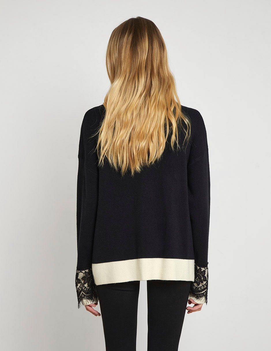Suéter cuello redondo para mujer 2