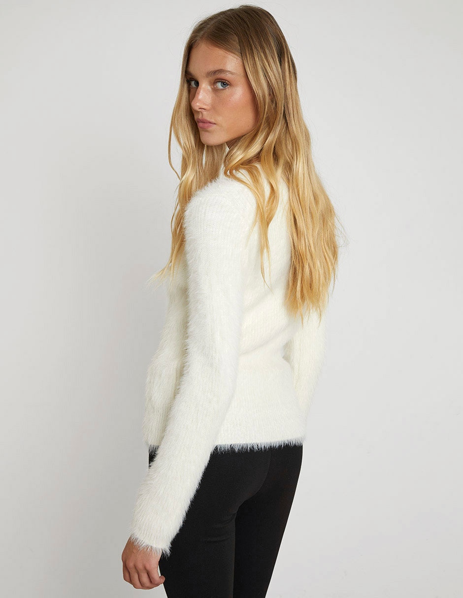 Suéter cuello redondo para mujer 2