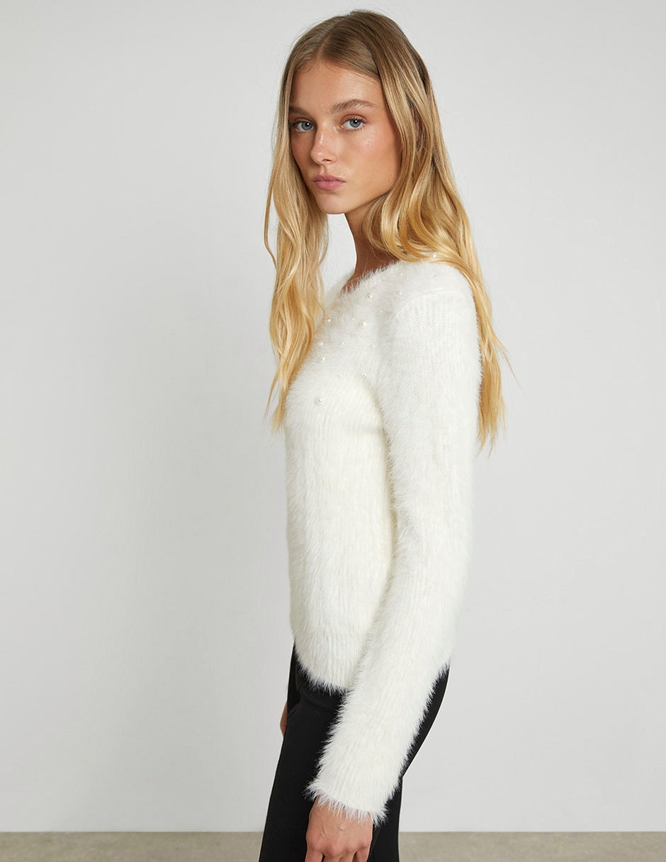 Suéter cuello redondo para mujer 4