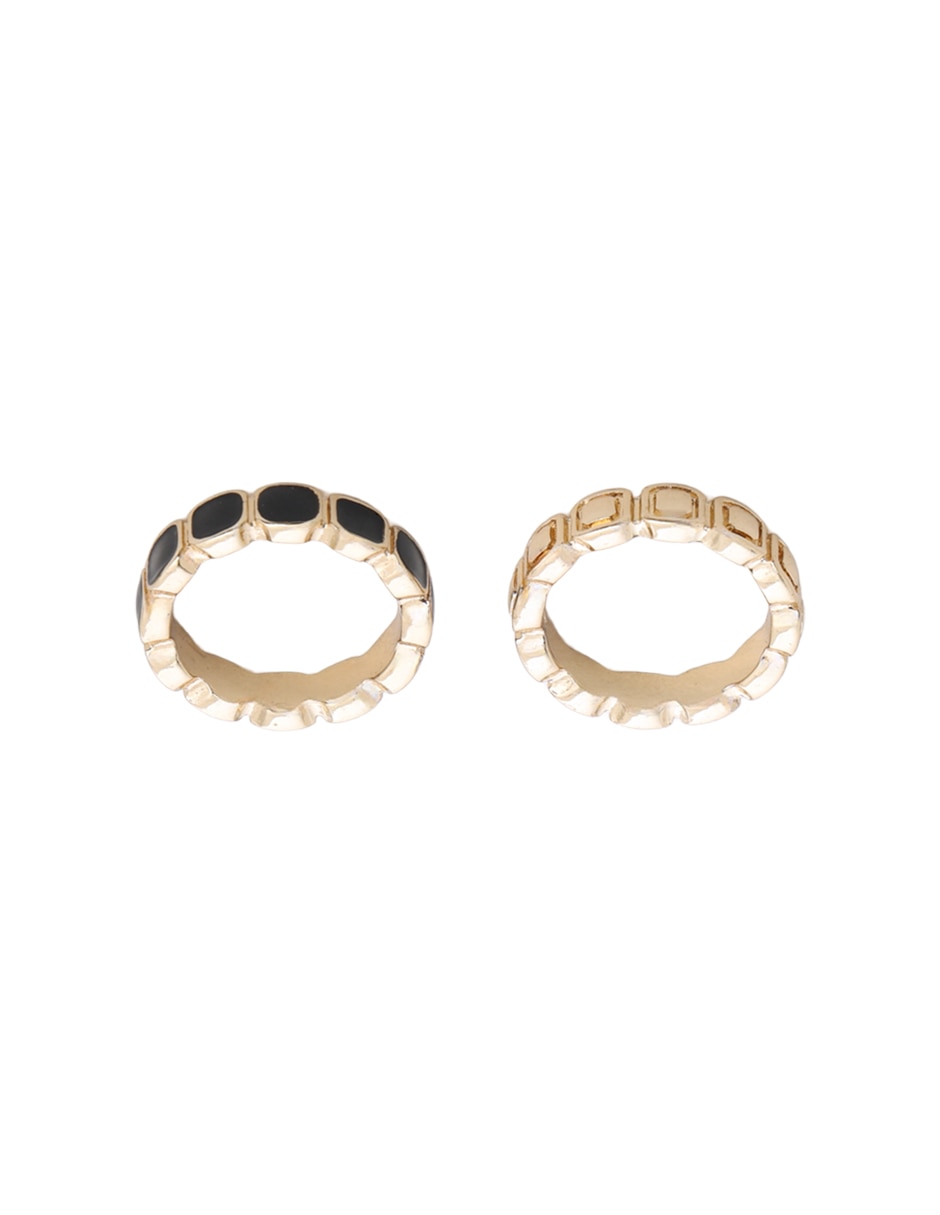 Set anillo baño de oro 3