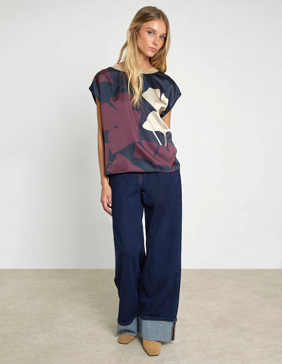 Blusa manga corta para mujer 4