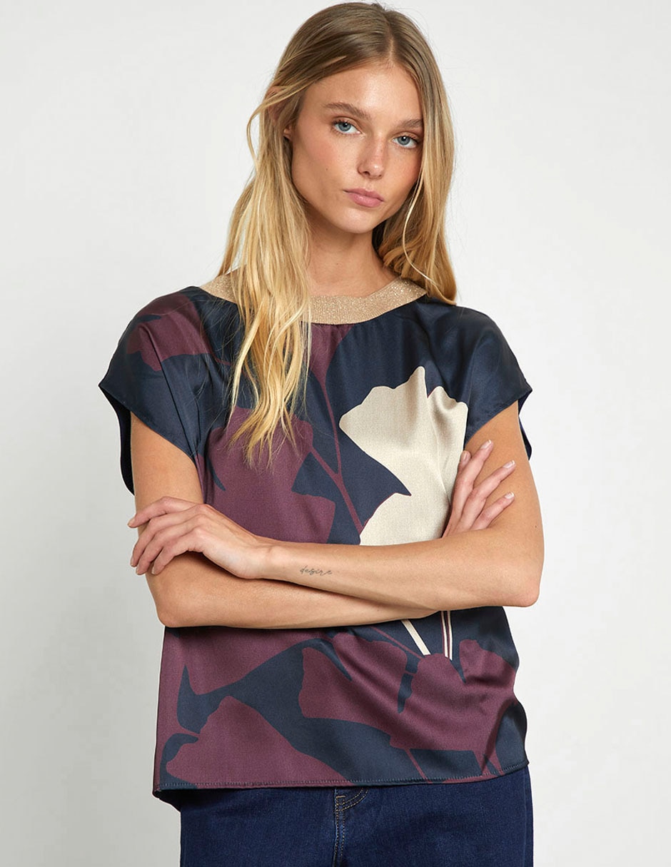Blusa manga corta para mujer 3