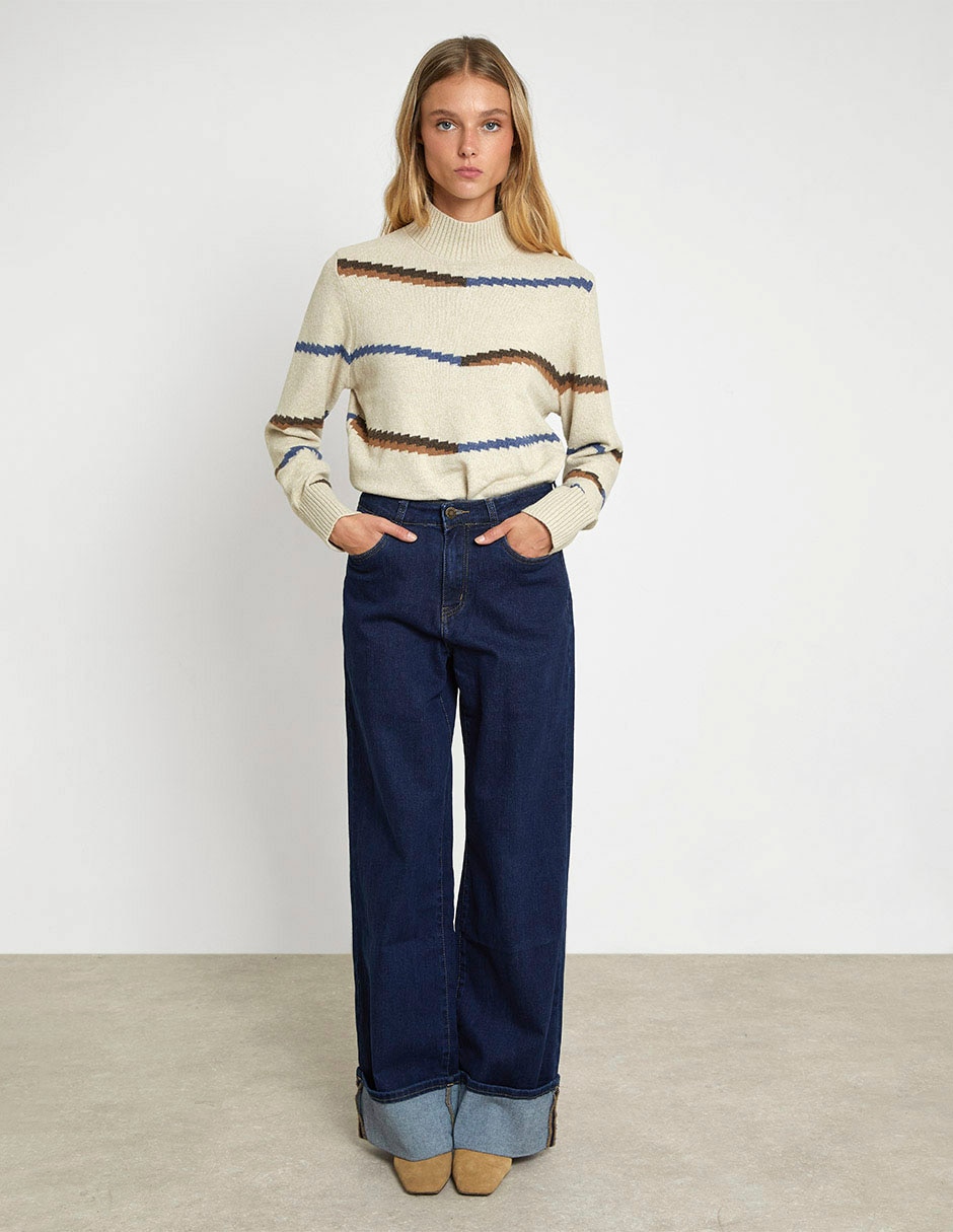 Jeans amplio para mujer