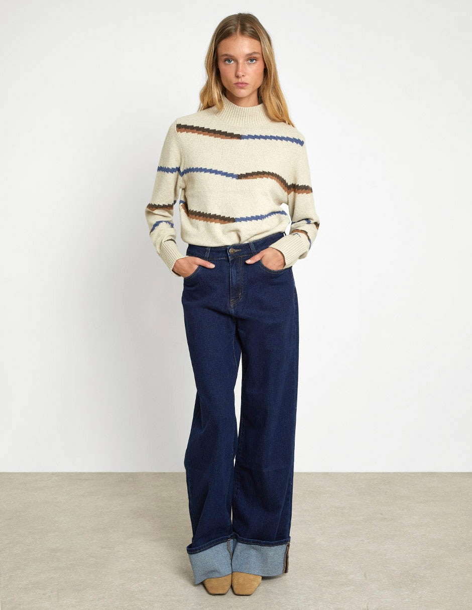 Jeans amplio para mujer 4