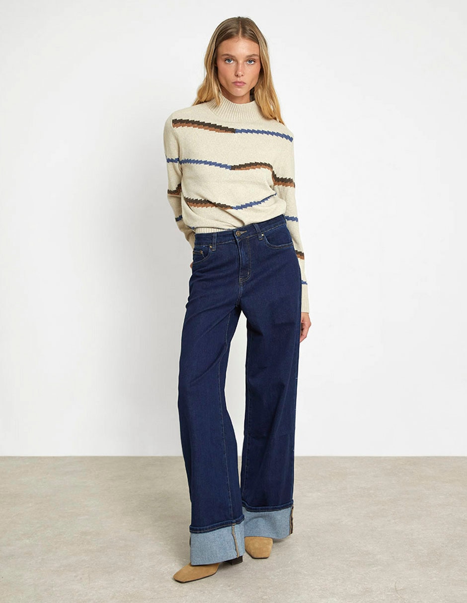 Jeans amplio para mujer 2