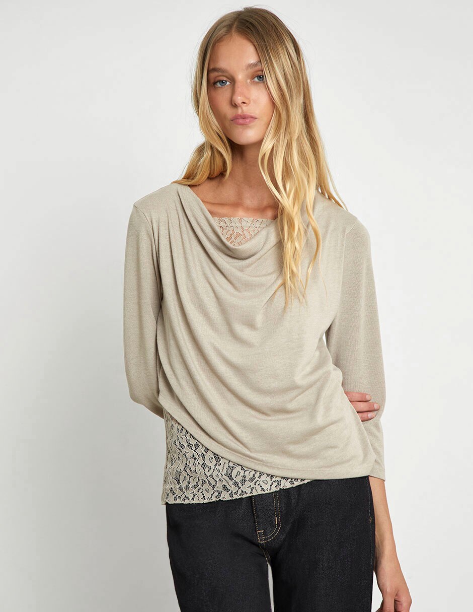 Blusa manga 3/4 para mujer 3