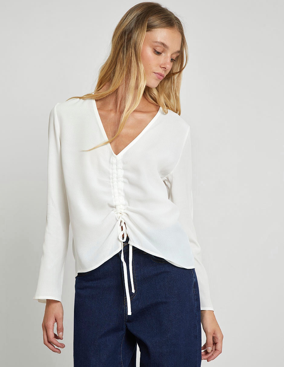 Blusa manga larga para mujer 4