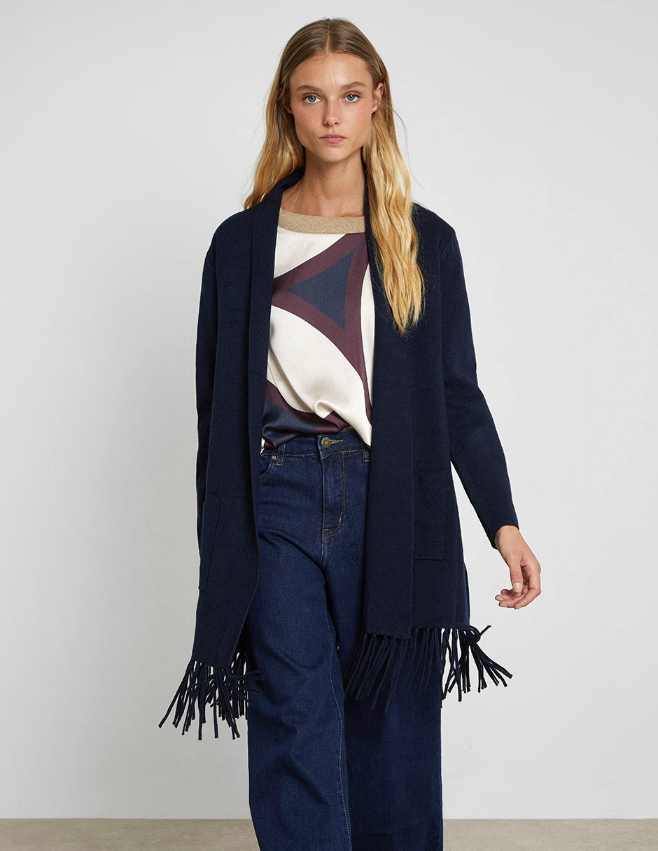 Suéter cuello chal para mujer 3